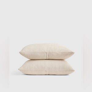 Quince Organic Airy Gauze Sham Set King - Undyed